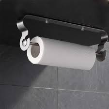 (paper towel not included) only comes in black for now, as demand increases i may opt. Amazon Com Adhesive Paper Towel Holder Under Cabinet Stainless Steel Under Mount Paper Towel Holder Wall Mount For Jumbo Rolls Easy Tear For Kitchen Laundry Room Kitchen Dining