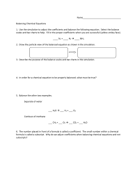 A balanced equation is a chemical equation in which mass is conserved and there are equal numbers of atoms of each element on both sides of the equation. What Are The Coefficients In Chemical Equations Called