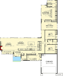 Building on a narrow lot? Plan 69401am Long Low California Ranch L Shaped House Plans Floor Plans Ranch L Shaped House