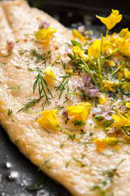 Flounder With Herb Blossom Butter Recipe Recipe Nyt Cooking Herb Butter Seafood Recipes