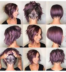 Funky Hair Color For Short Hair Thick Hair Styles Stacked Hairstyles Short Choppy Haircuts
