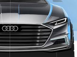Audi Prologue Allroad Concept Design Sketch Render Headlight And Grille Concept Design Design Sketch Design