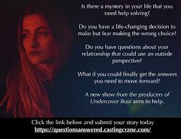 Breakdown services and actors access are not the only big boys in town. Undercover Reality Show Nationwide Open Casting Call