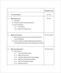 This is basically a map of the subject matter, using keywords to identify salient points and to ensure correct flow of the speech. 9 Meeting Outline Template Doc Pdf Free Premium Templates