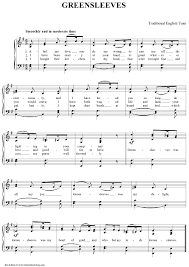 In order to write a review on digital sheet music you must first have purchased the item. Greensleeves Sheet Music Preview Page 1 Piano Songs Sheet Music Piano Sheet Music Sheet Music