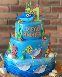Bizcocho De Baby Shark Pasteles Baby Shark Pastel Baby Shark Nina Decoracion Baby Shark Torta Baby Shark Tarta Baby Sha Shark Birthday Cakes Kids Cake Baby Boy 1st Birthday Party