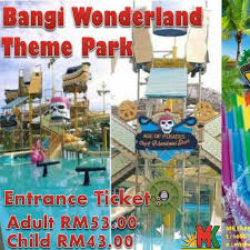 Bring your family to bangi wonderland water theme park and experience water cannon, the 1st in malaysia. Bangi Wonderland Themepark Tickets Vouchers Attractions Tickets On Carousell