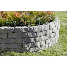Mini Flagstone Allegheny Retaining Wall Block Common 3 In X 8 In Actual 3 In X 8 2 In Lowes Com Concrete Retaining Walls Retaining Wall Block Landscaping Retaining Walls