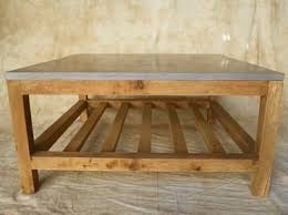 Darrin Bluestone Top Coffee Table Mecox Gardens Coffee Table Table Coffee Table Square