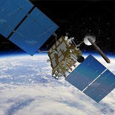 Glonass K Satellite Train Illustration Satellites Flyer Design Inspiration