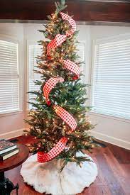 How To Put Ribbon On A Christmas Tree The Easy Way Headquarter Christmas Tree Decorations Diy Christmas Tree Decorations Ribbon Christmas Tree Inspiration