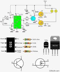 70w Lamp Dimmer Circuit 555 Mosfet Electronics Projects Circuits