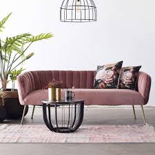 3 Sitzer Sofabank Sofa Amy 180 Cm Samt Rosa Bank Sofabank Esszimmerbank Kuchen Sofa Sitzbank