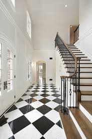 Black And White Checkered Floor Entry 101 Foyer Ideas For Great First Impressions Photos Foyer Design Foyer Flooring Checkered Floors