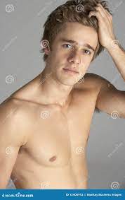 Portrait of Naked Young Man Stock Photo - Image of hunky, handsome: 12406912