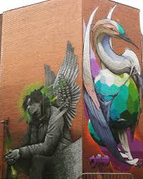 Mister Copy Aka Mikey Aeks Thomson L Jeroo R The Angel Of Envy For Caps Attack Festival In Cergy Pontoise France 2019 Straatkunst
