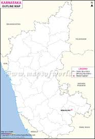 Districts of karnataka map north south karnataka. Karnataka Outline Map