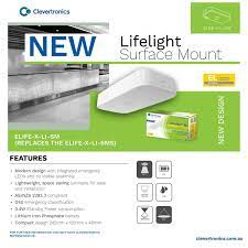 As the first led emergency light on the market, the lifelight continues to lead the way in a variety of emergency lighting applications. Clevertronics Introducing The Newly Designed Lifelight Surface Mount This Provides A D40 Emergency Classification In A Small And Sleek Polycarbonate Housing That Is Easy To Install Available At You Local Wholesaler