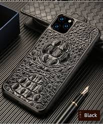 Genuine Leather 3d Crocodile Skull Phone Case For Iphone 11 11 Pro 11pro Max 6 6s 7 8 7plus 8plus X Xs Xs Max Xr Anti Fall Cover Iphone 11 Iphone Cases Luxury Phone Case