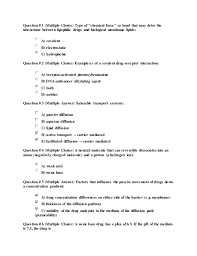 Pharmacology Mcq With Solution