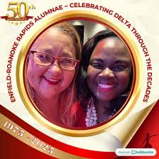 ✨Last night the Ladies of The Enfield-Roanoke Rapids Chapter of Delta Sigma  Theta Sorority, Inc. got all dressed up in gold to celebrate our 50th  charter anniversary. The room was filled with