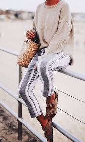 Stripe Linen Pants Fashion Linen Pants Outfit Linen Pants Outfit Summer