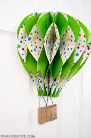 This hot air balloon design is such a fun spring or summer idea! Diy Hot Air Balloon Decor Oh My Creative