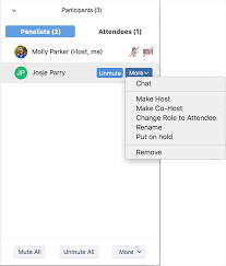Mar 25, 2020 · zoom is an easy to set up, reliable platform where people can invite others to participate in audio and video conferencing to collaborate, chat and host webinars from anywhere in the world that has an internet connection. Verwalten Von Teilnehmern Und Diskussionsteilnehmern In Einem Webinar Zoom Help Center