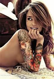 To complement your body shape, choose a design that incorporates curved lines, such as a snake, dragon, or swimming fish. Sexy Woman Tattoos