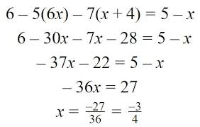 Solve For X When 6 5 6x 7 X 4 5 X Math Linear Equations Equations