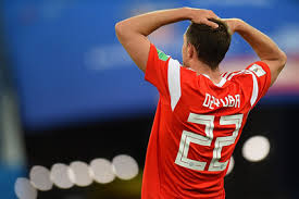 Russia's artem dzyuba celebrates after scoring against spain in the first half. Dzyuba Explained A Military Salute At The World Cup Russian News En