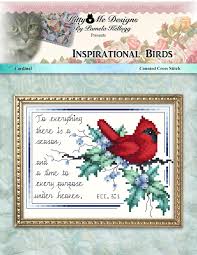 Free counted cross stitch bird patterns. Kitty And Me Designs Inspirational Birds Counted Cross Stitch Patterns