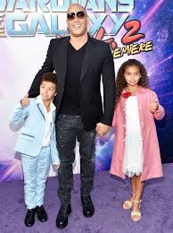 Vin diesel has three kids, similce, vincent and pauline, with his partner of more than 10 years, paloma jimenez. Vin Diesel Takes His Kids To Guardians Vol 2 Premiere People Com