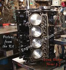 Dodge Hemi 5 7 Installed Pistons Dodge Hemi Dodge Engine Rebuild Kits