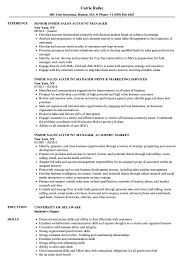 Account manager duties vary according to the type of work he is supposed to complete in the particular organization. Inside Sales Account Manager Resume Samples Velvet Jobs