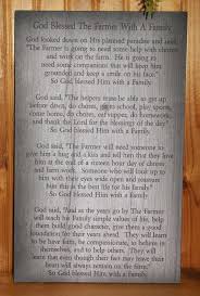 God Blessed The Farmer With A Family Wood Plaque Sign By Signshed 18 00 Farmer Special Quotes Plaque Sign