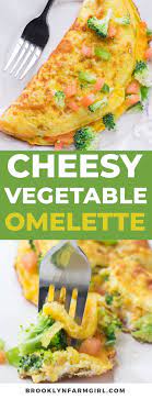 Cheesy Vegetable Omelette Recipe Omelette Recipe Easy Healthy Breakfast Recipes Vegetable Omelette Recipes