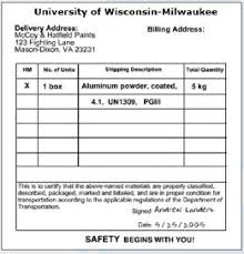 Accepting Packages Of Hazardous Materials Faa Usa Environmental Protection Program