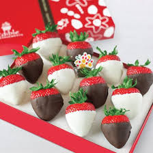 Delicious chocolate covered strawberries and fresh fruit sculptures by edible arrangements® resemble bouquets of flowers in bloom. White And Semisweet Chocolate Strawberries Box Edible Arrangements