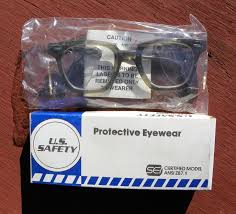 Safety goggles have had a longer history than most people realize, and some in the form of windsor eyeglasses date back to the first years of the 20th century. Vintage Us Safety Protective Eyewear Safety Glasses Model Ansi Z87 1 Protective Eyewear Eyewear Vintage