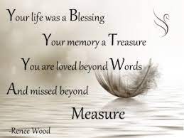 (2 customer reviews) $3.00 usd. Your Life Was A Blessing Swanborough Funerals