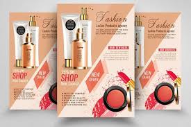 Cosmetic Product Sale Flyer Template 315335 Flyers Design Bundles Sale Flyer Flyer Template Flyer Design