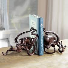 Bronze Metal Octopus Bookends Set Of 2 34546n The Home Depot These bookends set is made of designer composite resin hand painted and polished individually.