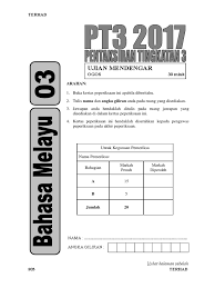 170 contoh soalan pt3 2019 bahasa punjabi via www.sistemguruonline.my. Ujian Mendengar Bm Pt3 2017