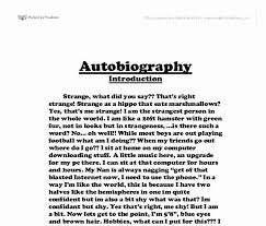 Self Biography Sample For Students An Example Of An Autobiography New Autobiography Creative Writing Gcse Music Marked By In 2020 Autobiography Template Essay Examples Autobiography Writing
