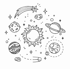 Coloring Outer Space Awesome Aesthetic Space Tumblr Coloring Pages Kesho Wazo Dibujos Tumblr Para Colorear Dibujos Del Espacio Garabatos Simples