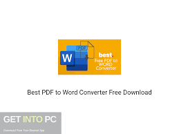 Best Pdf To Word Converter Free Download