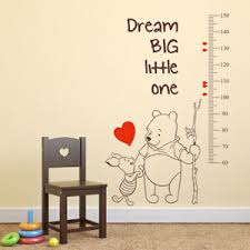 Details About Winnie The Pooh Growth Chart Height Measure Vinyl Kid Room Nursery Wall Sticker