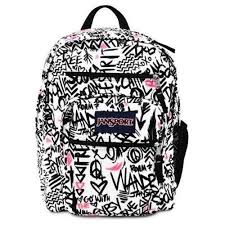 Black And White Floral Jansport Backpack Jansport Big Student Backpack Black Pink Pansy Wanderlust Bag School Book Girl Jansport Backpack O Jansport Backpacks Big Student Jansport Jansport Backpack