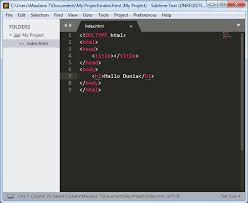 Memilih text editor belajar html part 3 : Kode Kuliahan